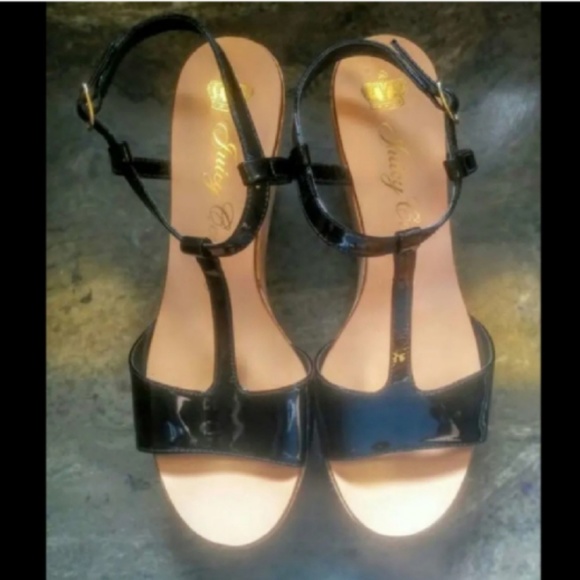 NWOT Juicy Couture Patten Leather Wedges - Picture 2 of 3